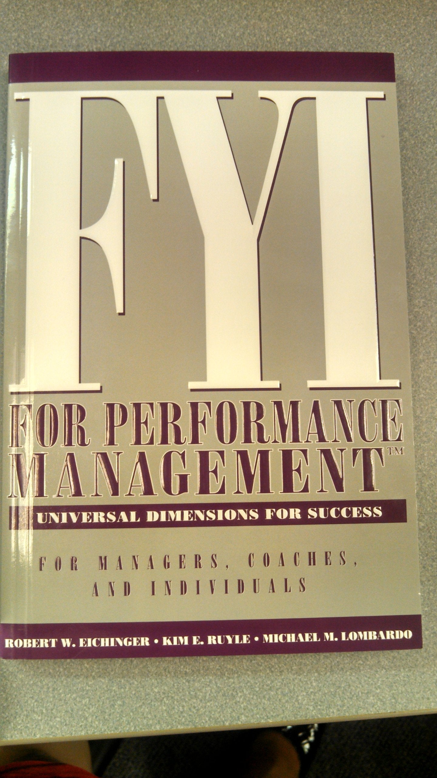 Title: FYI For Performance Management For Managers Coache