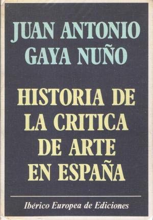 Historia De La Critica De Arte En España