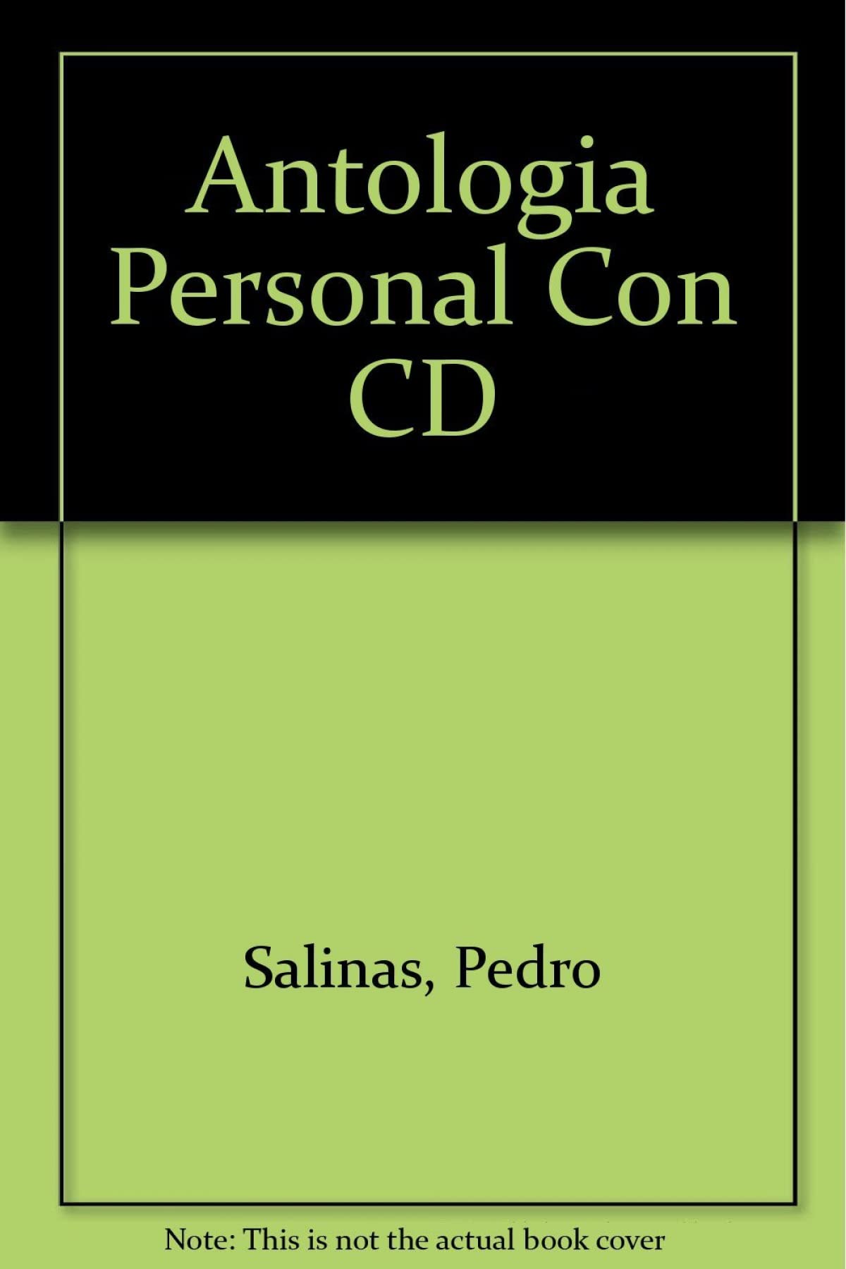 ANTOLOGIA PERSONAL SALINAS(CD) (SIN COLECCION)