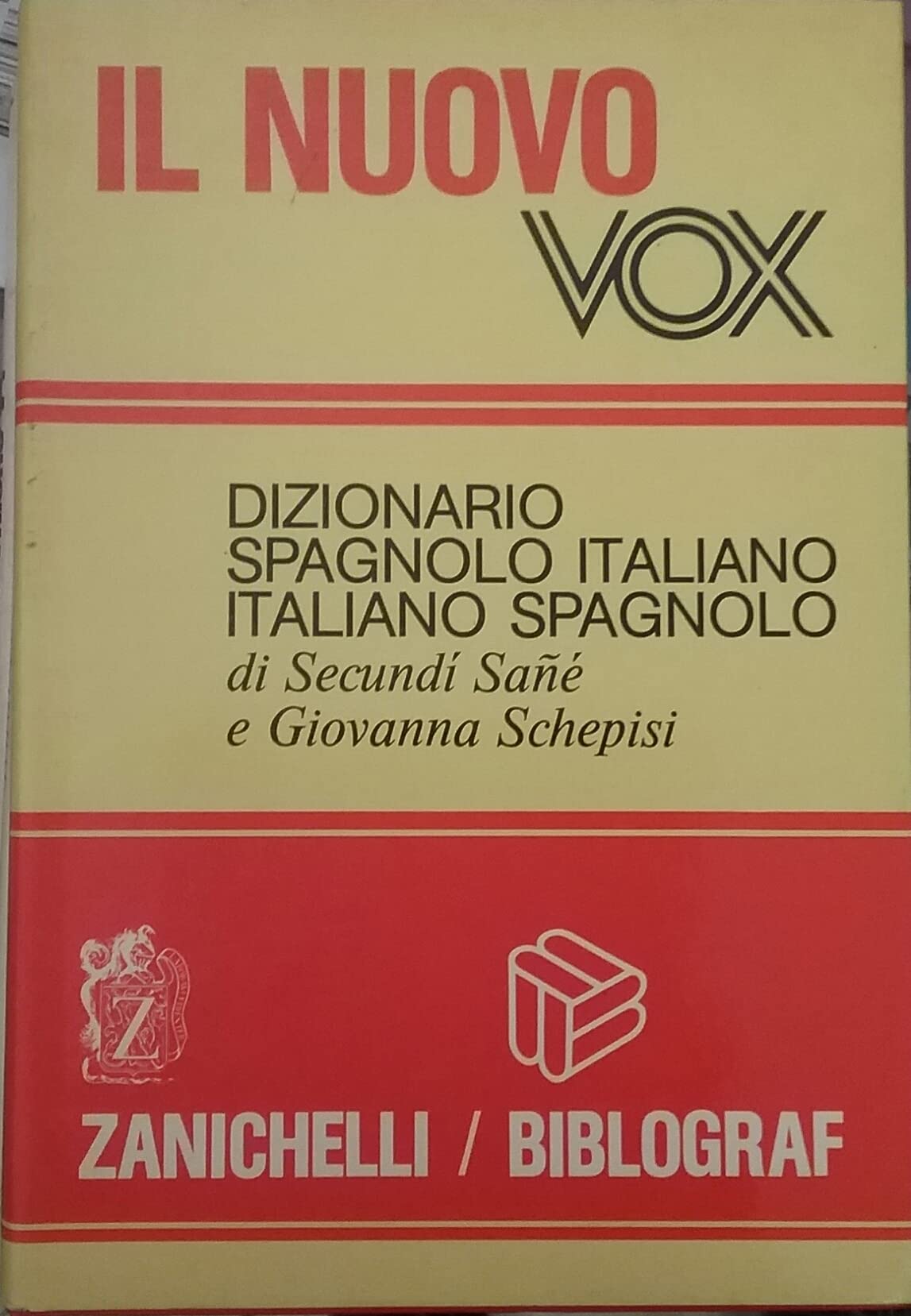 Il Nuovo vox. Dizionario spagnolo-italiano, italiano-spagnolo