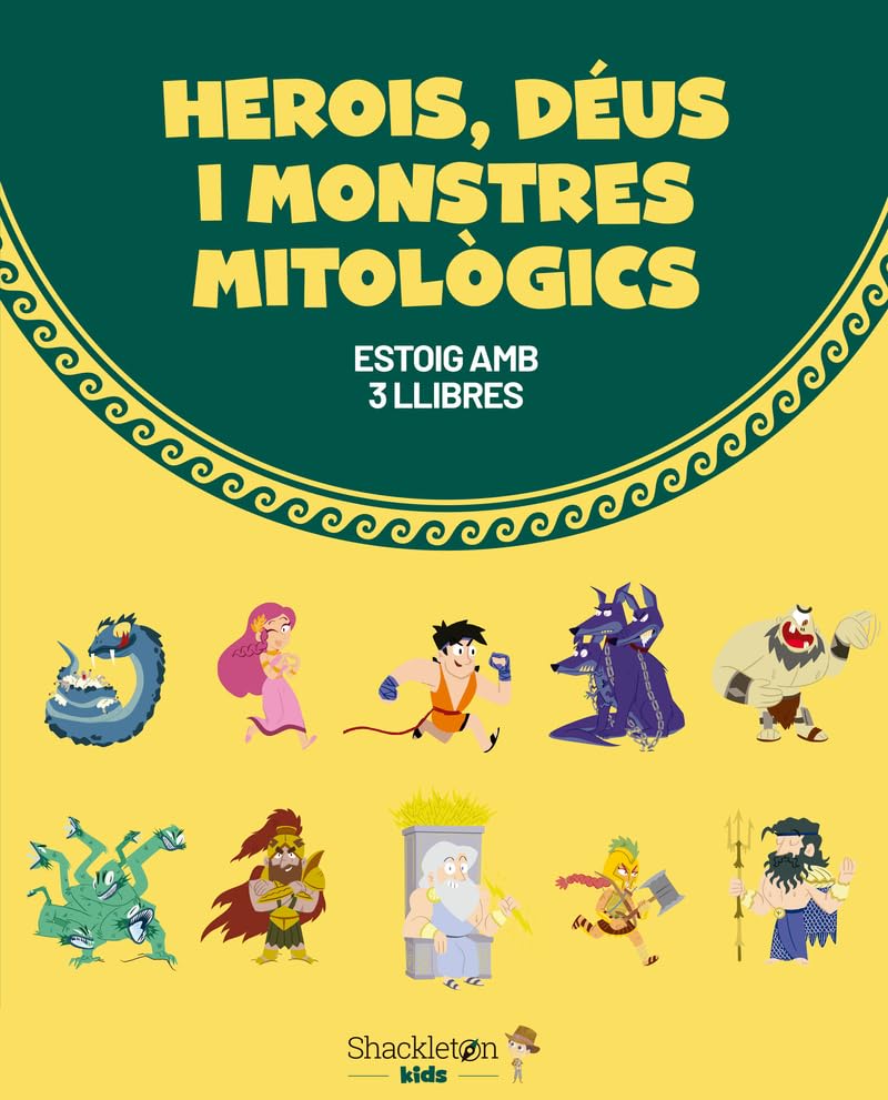 Herois, déus i monstres mitològics (2ªED): Estoig amb 3 llibres (MITOLOGIA PER A NENS)