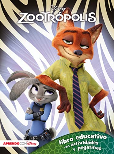 Zootrópolis. Libro educativo con actividades y pegatinas (Disney. Actividades) (Aprendo con Disney)