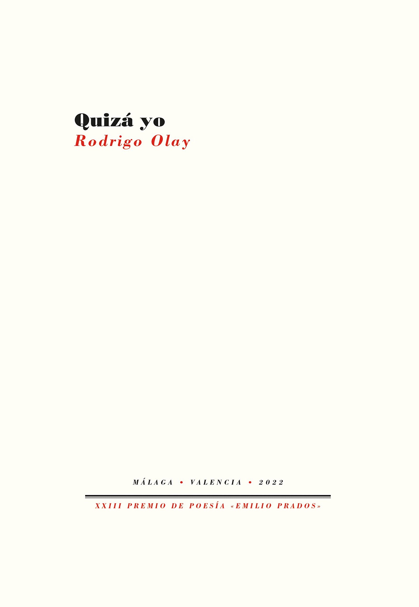 Quizá yo: 23 (Fuera de colección)