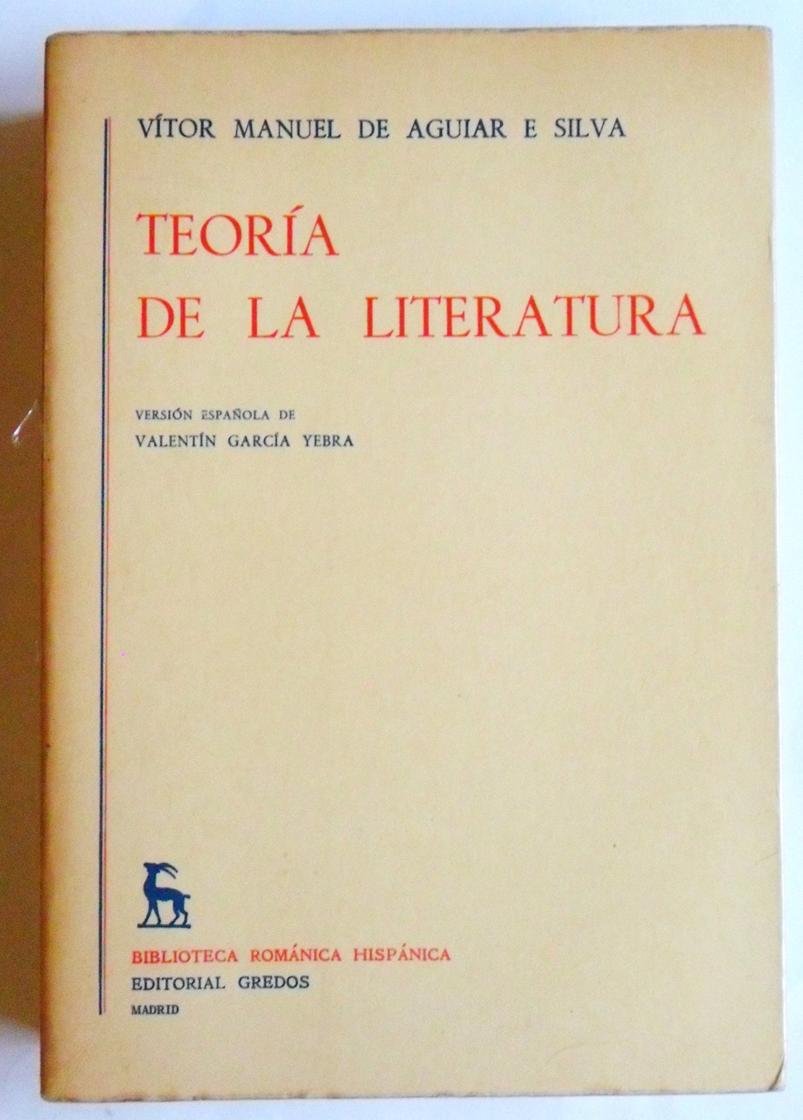 Teoria literatura: 013 (VARIOS GREDOS)