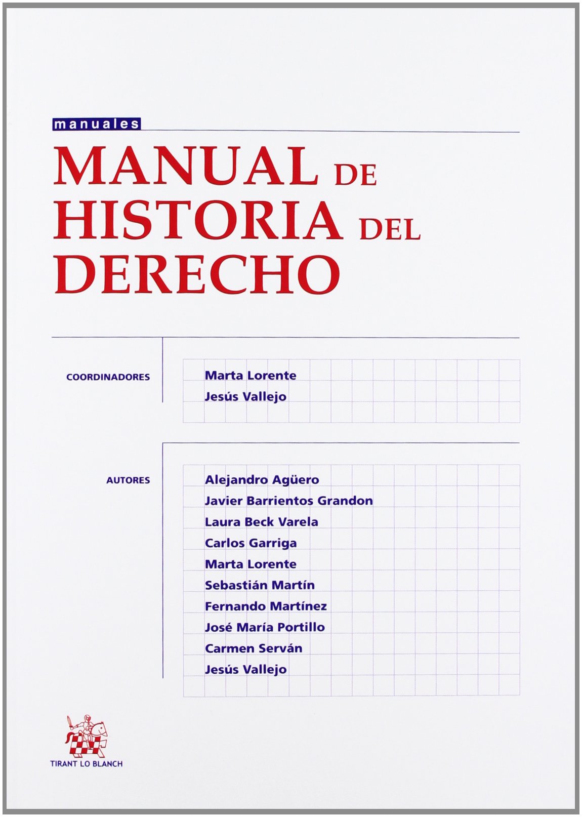Manual de historia del derecho