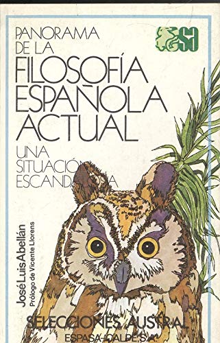 Panorama de la filosofia española actual'
