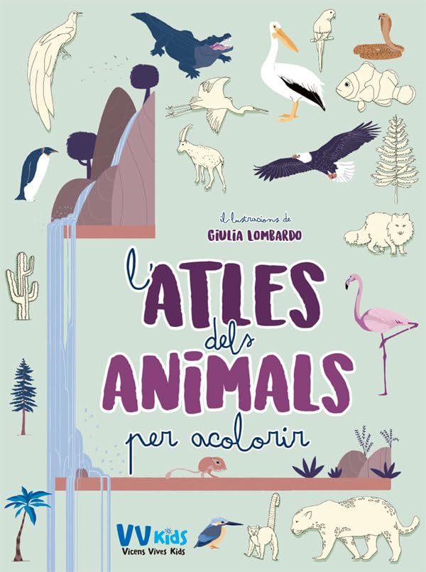 ATLES DELS ANIMALS PER ACOLORIR (VVKIDS) (VVKIDS ATLAS DEL MUNDO) - 9788468243740