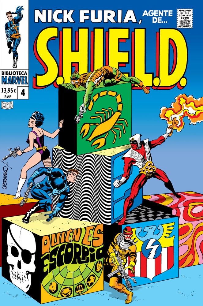 Biblioteca marvel nick furia, agente de s.h.i.e.l.d. 4. 1968. strange tales 164-168, nick fury, agen