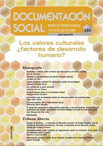 Los valores culturales ¿factores de desarrollo humano? (Documentación Social)