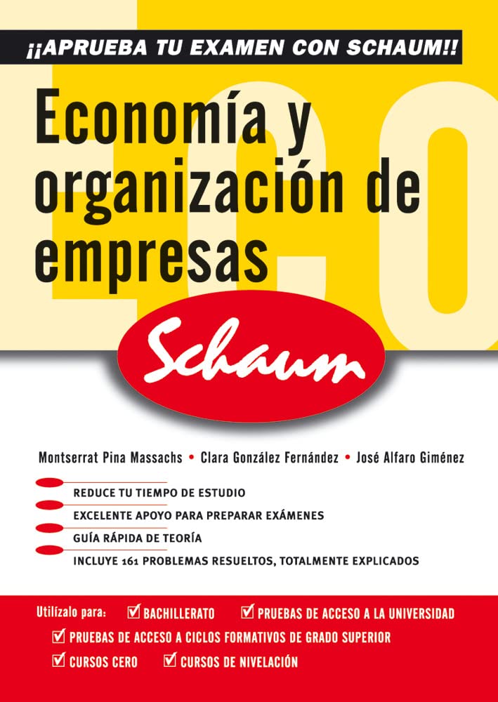 CUTR ECONOMIA Y ORGANIZACION DE EMPRESAS SCHAUM SELECTIVIDAD- CURSO CERO (CASTELLANO) - 9788448198596