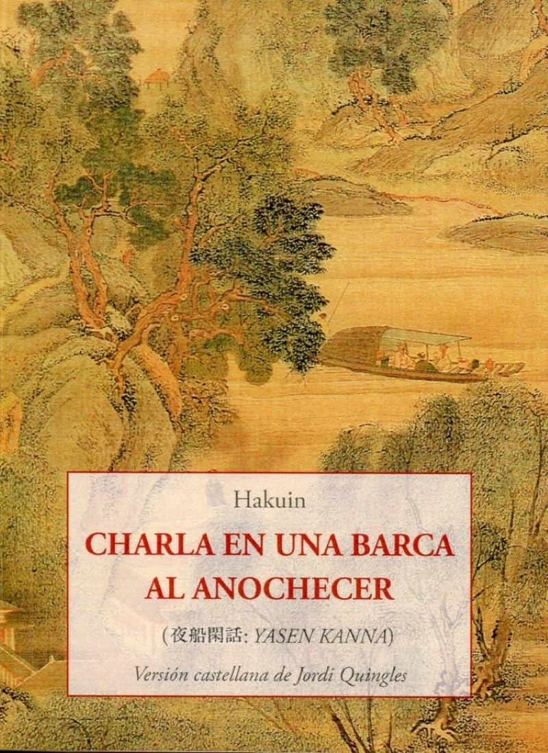 Charla en una barca al anochecer