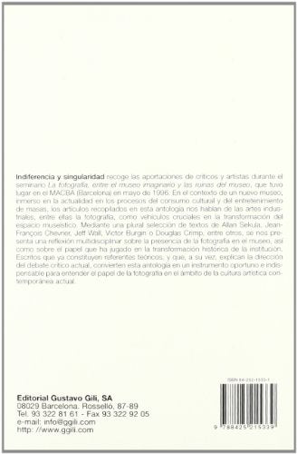Indiferencia y singularidad (FotoGGrafía)