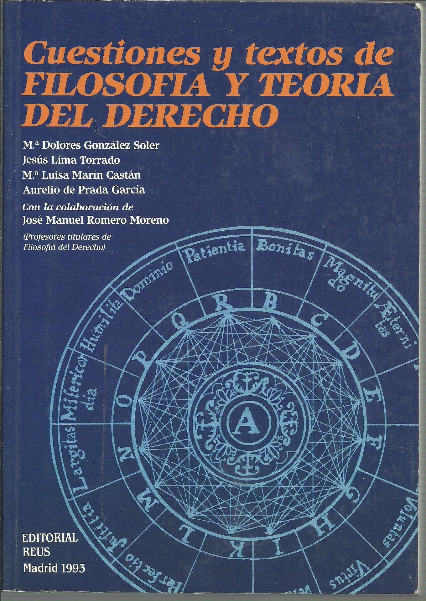 Cuestiones y textos de Filosofía y Teoría del Derecho