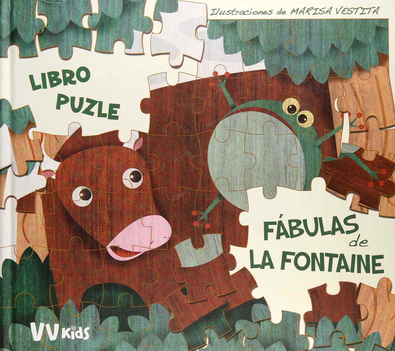 LAS FABULAS DE LA FONTAINE PUZLE (VVKIDS) (Vvkids Libros Puzles) - 9788468254593