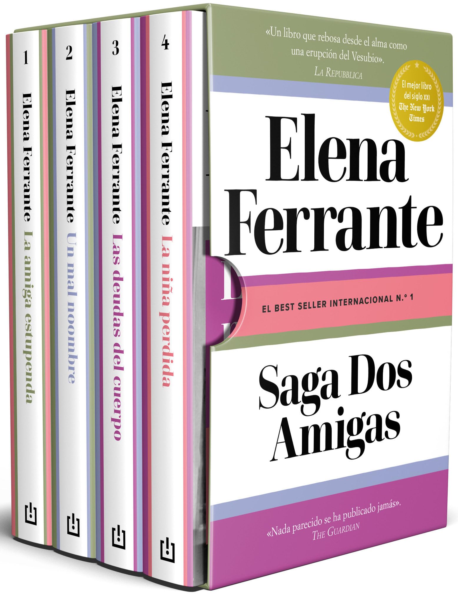 Saga Dos amigas (La amiga estupenda | Un mal nombre | Las deudas del cuerpo | La niña perdida): La amiga estupenda / Un mal nombre / Las deudas del cuerpo / La niña perdida (Best Seller)