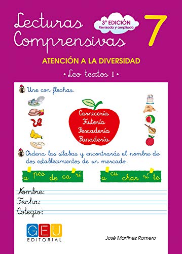 Lecturas comprensivas 7 / Editorial GEU / 2º Primaria / Mejora la comprensión lectora / Recomendado como apoyo / Actividades sencillas