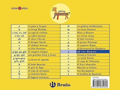 El oso Simón: Juega con la s (Castellano - A PARTIR DE 3 AÑOS - LIBROS DIDÁCTICOS - El zoo de las letras)